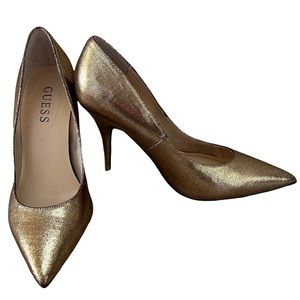 Guess High-Heeled Shoes/Pumps/Stilettos Gold Glitter